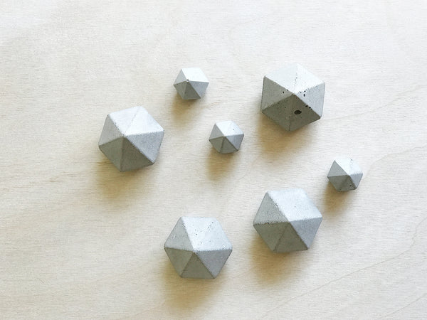 Concrete Diamond Fridge Magnets