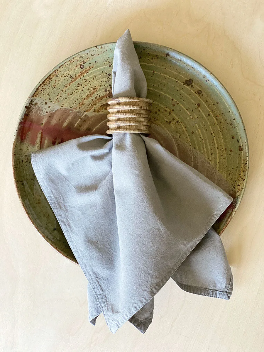 Botanically Dyed Napkins — Slate detail
