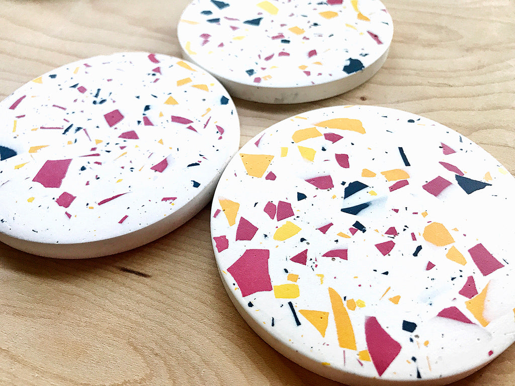 Jesmonite Terrazzo Coasters