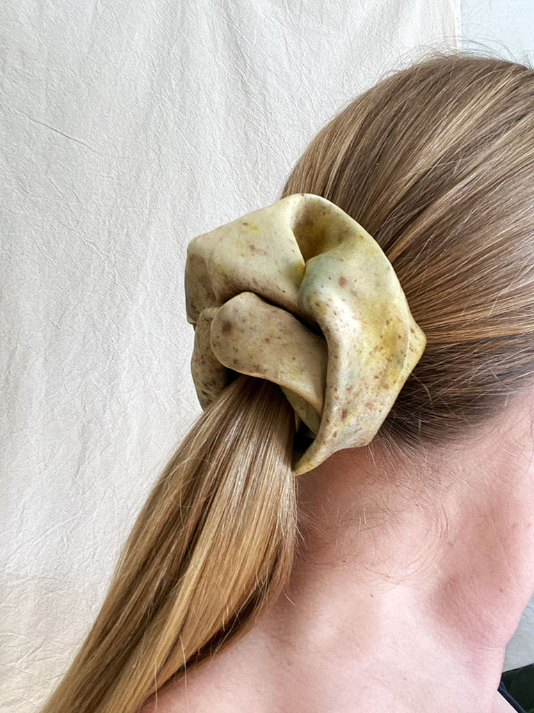 Silk Scrunchie, Bundle Dyed